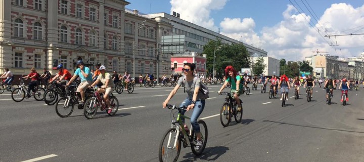 Более 30 тысяч человек приняли участие в велопараде в Москве