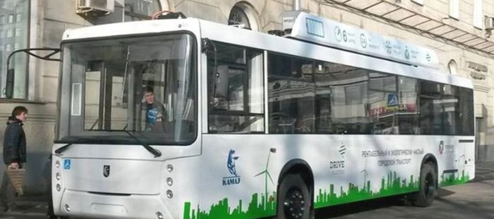 Первый в России электробус «КАМАЗ» проходит финальные испытания в «Сколково»