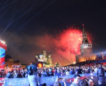 На Красной площади прошел концерт по случаю Дня России