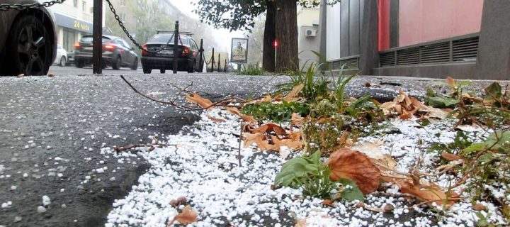 Первый снег выпал в Москве 26 октября