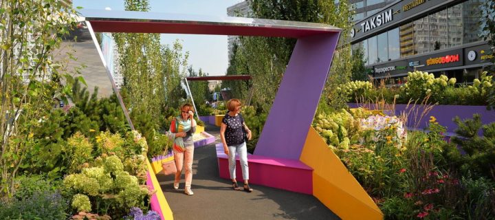 Монтаж пяти садов фестиваля «Цветочный джем» пройдет в Москве с 17 по 19 июня