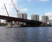 В Москве реконструируют набережную затона Новинки