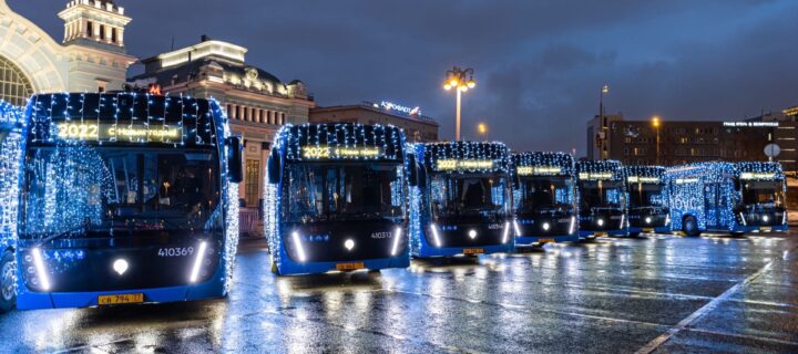 В новогоднюю ночь общественный транспорт Москвы будет работать бесплатно