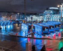 Общественный транспорт Москвы перевез более 1 млн пассажиров в новогоднюю ночь